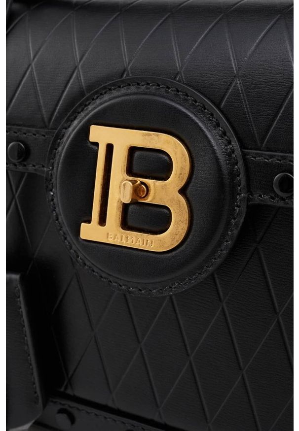 Balmain - BALMAIN Czarna torebka B-buzz Dynasty-cuir. Kolor: czarny. Materiał: skórzane. Styl: elegancki. Rodzaj torebki: na ramię