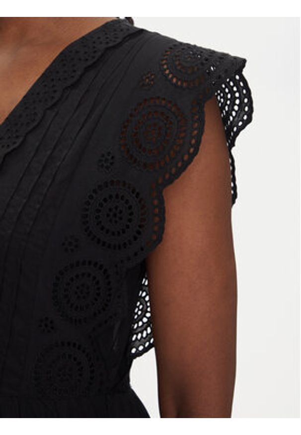 JDY Sukienka letnia Sara 15350748 Czarny Regular Fit. Kolor: czarny. Materiał: bawełna. Sezon: lato