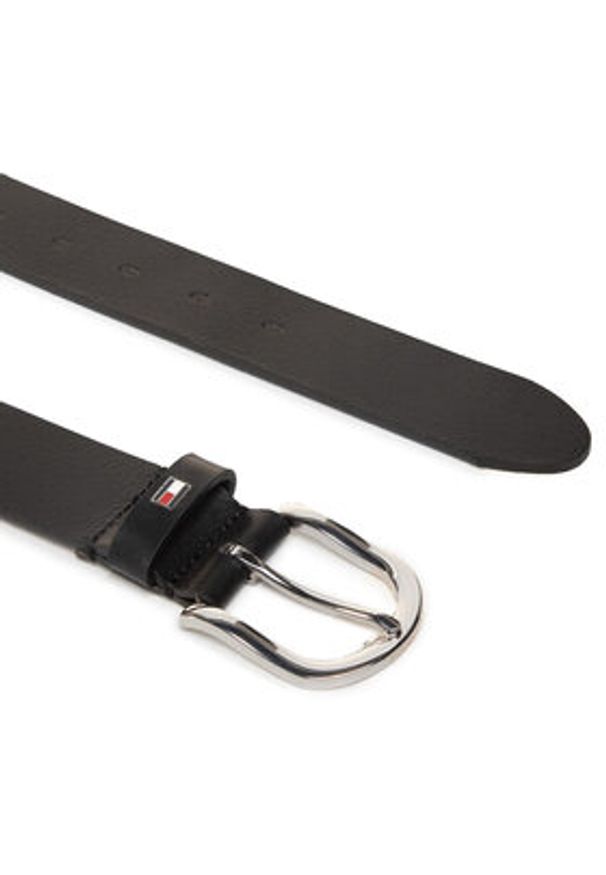 TOMMY HILFIGER - Tommy Hilfiger Pasek Damski New Danny Belt WW0WW11590 Czarny. Kolor: czarny. Materiał: skóra