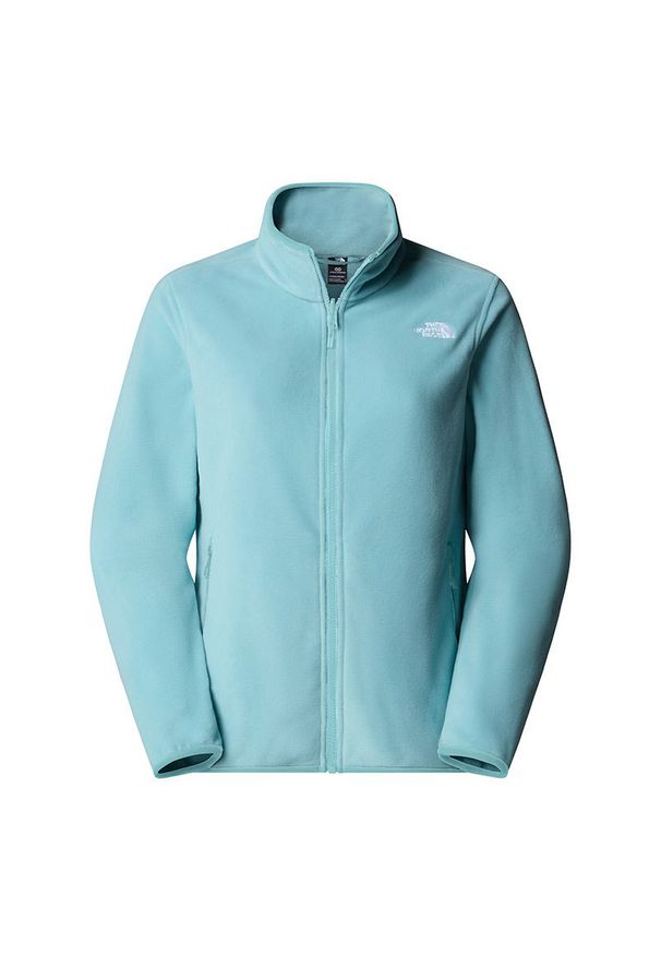 Bluza damska The North Face 100 Glacier Full-Zip Fleece 0A8D2FBOA1 - niebieska. Kolor: niebieski. Materiał: poliester, dzianina, polar. Styl: klasyczny. Sport: narciarstwo