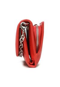 Calvin Klein Torebka Re-Lock Trifold Sm W/Strap K60K611010 Czerwony. Kolor: czerwony. Materiał: skórzane
