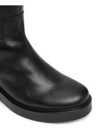 TOMMY HILFIGER - Tommy Hilfiger Oficerki Horsebit Riding FW0FW08863 Czarny. Kolor: czarny. Materiał: skóra #4