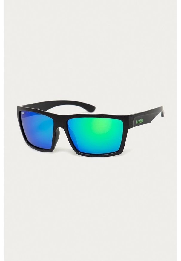 Uvex okulary przeciwsłoneczne Lgl 29 kolor czarny. Kształt: prostokątne. Kolor: czarny