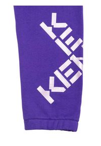 Kenzo kids - Kenzo Kids Spodnie dresowe K14217 Fioletowy Regular Fit. Kolor: fioletowy. Materiał: bawełna #2