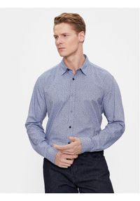 BOSS - Boss Koszula S-Liam-Kent-C1-233 50510014 Niebieski Regular Fit. Typ kołnierza: kołnierzyk klasyczny. Kolor: niebieski. Materiał: bawełna