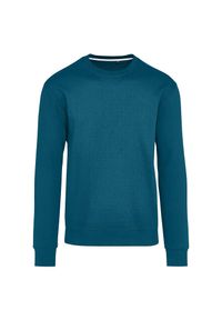 SG - Bluza Unisex Dla Dorosłych Z Bawełny Ringspun Bez Metki. Kolor: wielokolorowy, turkusowy, niebieski. Materiał: bawełna