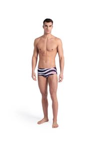 Szorty Kąpielowe Arena Multi Stripes Swim Low Waist. Kolor: niebieski