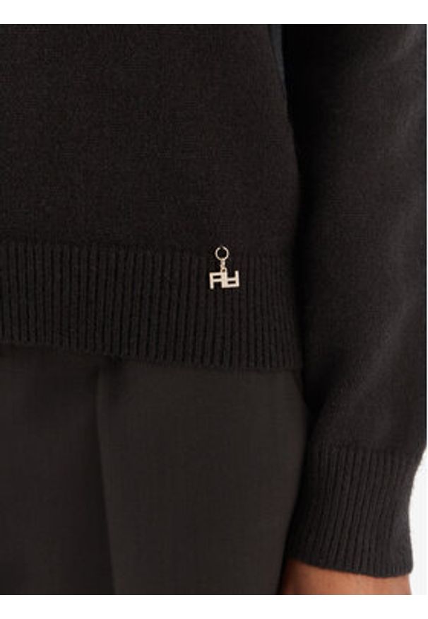 Artigli Sweter ACMA002799 Czarny Regular Fit. Kolor: czarny. Materiał: wiskoza