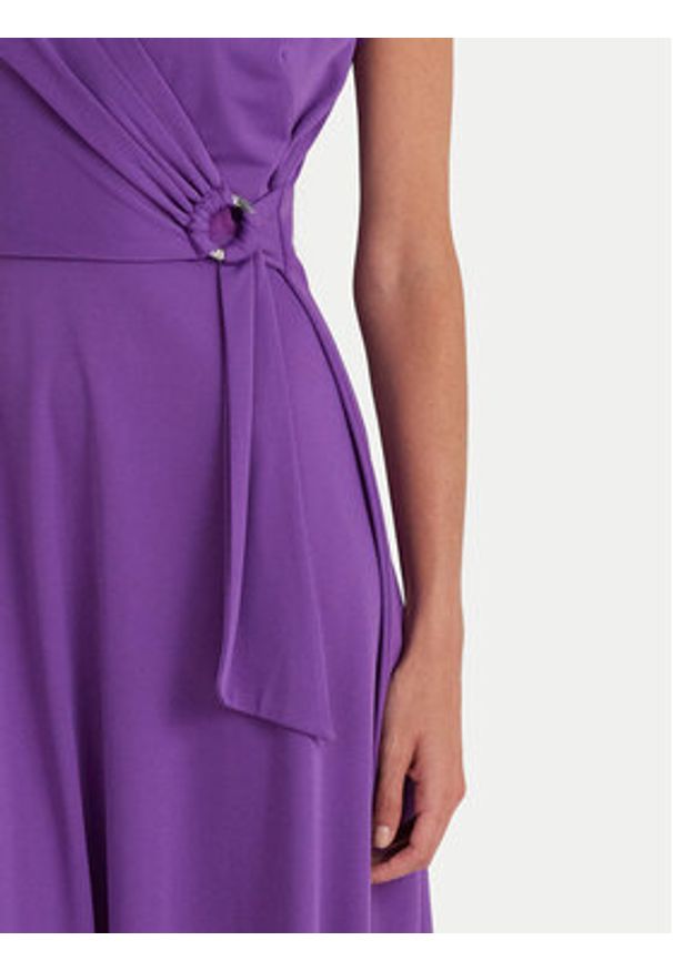 Lauren Ralph Lauren Sukienka codzienna 250868161011 Fioletowy Regular Fit. Okazja: na co dzień. Kolor: fioletowy. Materiał: syntetyk. Typ sukienki: proste. Styl: casual