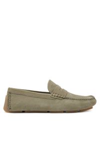 Calvin Klein Mokasyny Driver Penny Nu HM0HM01866 Zielony. Kolor: zielony. Materiał: skóra