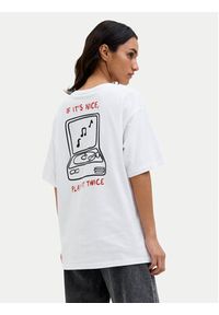 JJXX T-Shirt Nina 12273776 Biały Loose Fit. Kolor: biały. Materiał: bawełna