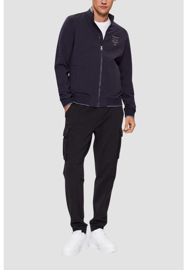 Aeronautica Militare - AERONAUTICA MILITARE Granatowa męska bluza, Rozmiar M. Kolor: niebieski