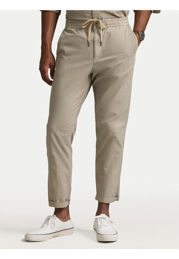 Polo Ralph Lauren Spodnie materiałowe 710958589002 Beżowy Classic Fit. Kolor: beżowy. Materiał: bawełna