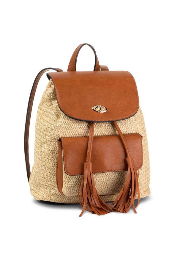 DeeZee Plecak RH1970 Beżowy. Kolor: beżowy. Materiał: syntetyk