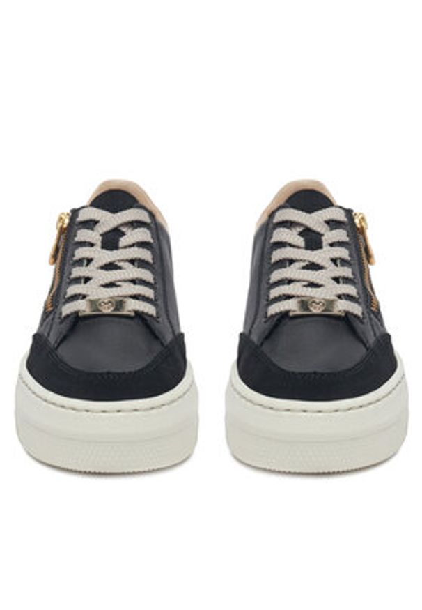 Rieker Sneakersy M1912-00 Czarny. Kolor: czarny. Materiał: skóra