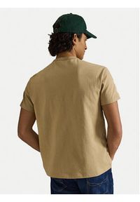 Polo Ralph Lauren T-Shirt 710B20010003 Beżowy Regular Fit. Typ kołnierza: polo. Kolor: beżowy. Materiał: bawełna #5