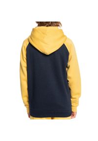 Bluza dresowa chłopięca Quiksilver Easy Day Zip Up z kapturem. Okazja: na uczelnię. Typ kołnierza: kaptur. Kolor: niebieski. Materiał: bawełna, poliester