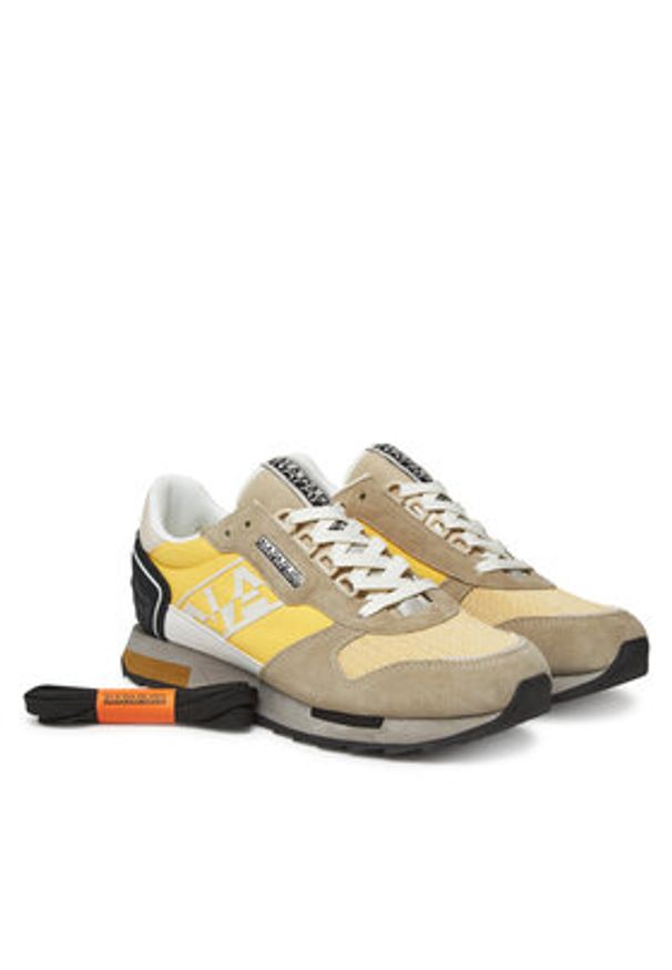 Napapijri Sneakersy Virtus NP0A4IQH Żółty. Kolor: żółty. Materiał: materiał