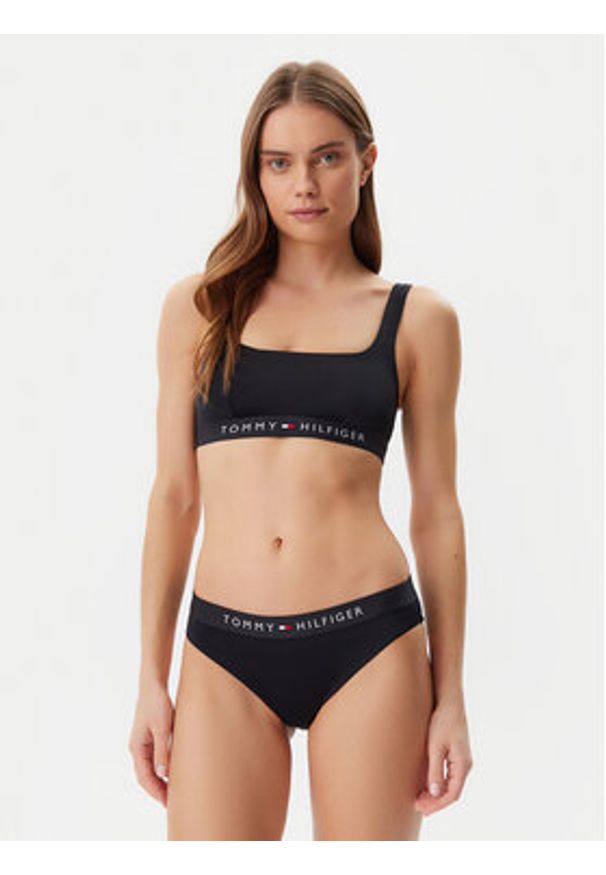TOMMY HILFIGER - Tommy Hilfiger Góra od bikini UW0UW04108 Czarny. Kolor: czarny. Materiał: syntetyk