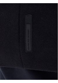 Armani Exchange Płaszcz wełniany XM001121 AF18943 UB101 Granatowy Regular Fit. Kolor: niebieski. Materiał: syntetyk