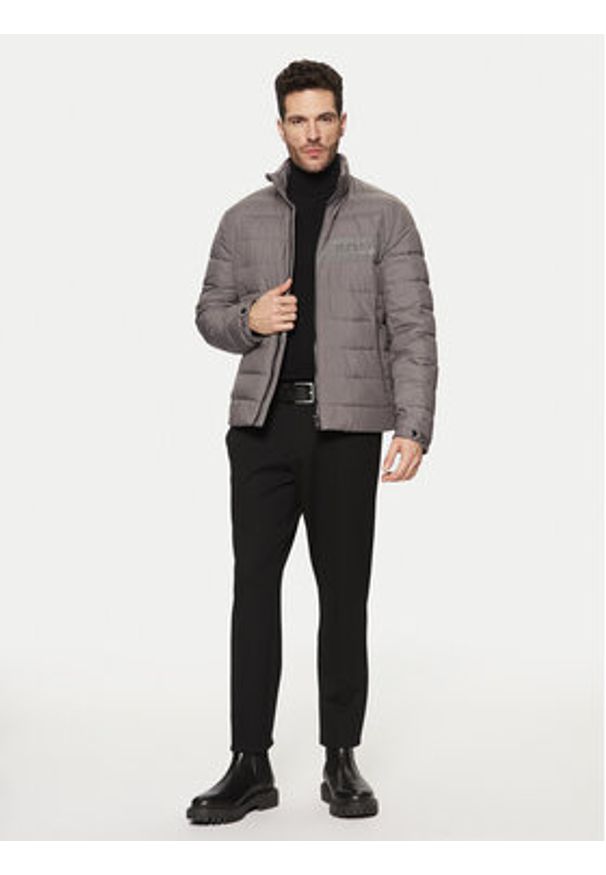 BOSS Kurtka przejściowa 50519237 Szary Regular Fit. Kolor: szary. Materiał: syntetyk