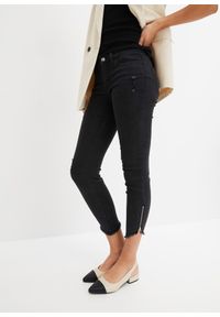 bonprix - Dżinsy Skinny, mid waist ze stretchem. Kolor: czarny #1