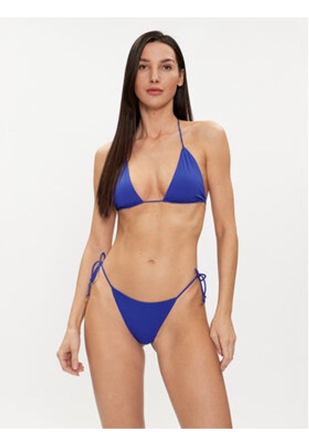 Patrizia Pepe Góra od bikini 2I0116/J101-CA01 Niebieski. Kolor: niebieski. Materiał: syntetyk