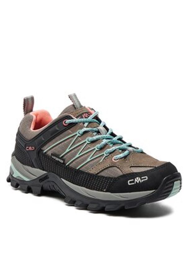 CMP Trekkingi Rigel Low Wmn Trekking Shoes Wp 3Q54456 Brązowy. Kolor: brązowy. Materiał: materiał