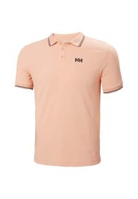 Koszulka sportowa męska Helly Hansen 34068058. Typ kołnierza: polo. Kolor: różowy. Styl: sportowy