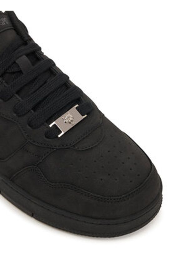 Plein Sport Sneakersy FAES USC0796 SLE004N Czarny. Kolor: czarny. Materiał: skóra