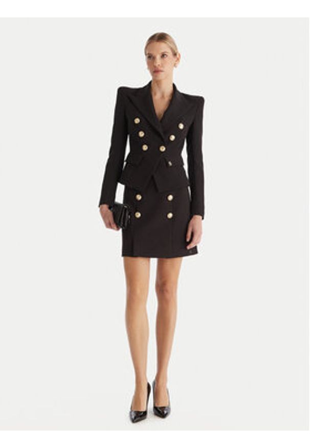 Babylon Marynarka S00779 Czarny Regular Fit. Kolor: czarny. Materiał: syntetyk