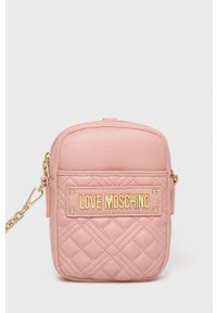 Love Moschino torebka kolor różowy. Kolor: różowy