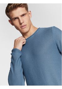 !SOLID - Solid Sweter 21104152 Niebieski Regular Fit. Kolor: niebieski. Materiał: bawełna, syntetyk #4