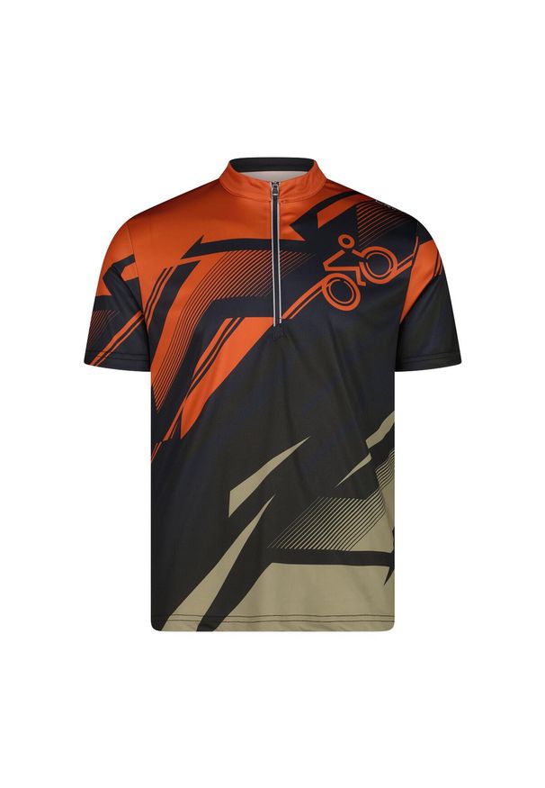 Koszulka męska turystyczna CMP 35N6957. Kolor: pomarańczowy. Sport: kolarstwo