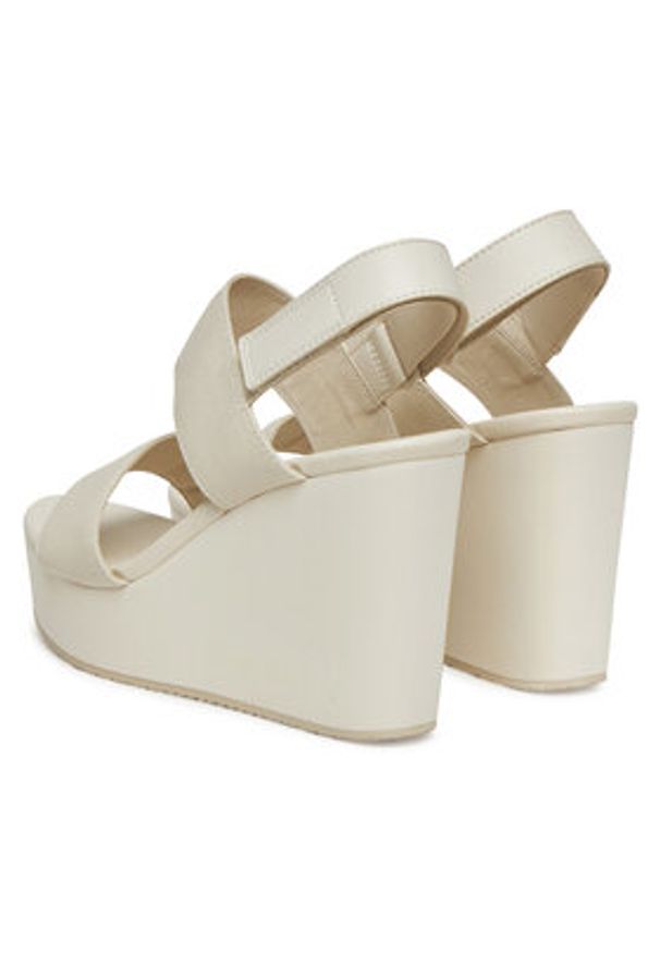 Calvin Klein Jeans Sandały Wedge Sandal Webbing In YW0YW01790 Szary. Kolor: szary. Materiał: materiał