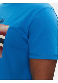Napapijri T-Shirt S-Lari NP0A4IE5B2W1 Niebieski Regular Fit. Kolor: niebieski. Materiał: bawełna #2