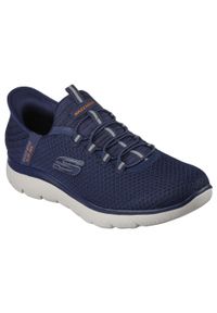 skechers - Buty do chodzenia męskie Skechers Summits High Range. Kolor: niebieski. Materiał: materiał. Sport: fitness, turystyka piesza #2