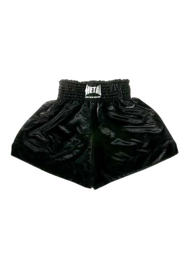 METAL BOXE - Dorosły Boks Szorty Metal Boxe Muay Thai, Czarny. Kolor: czarny. Sport: fitness