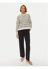 Weekend Max Mara Sweter Foster 2425366151 Beżowy Standard Fit. Kolor: beżowy. Materiał: bawełna, syntetyk #5