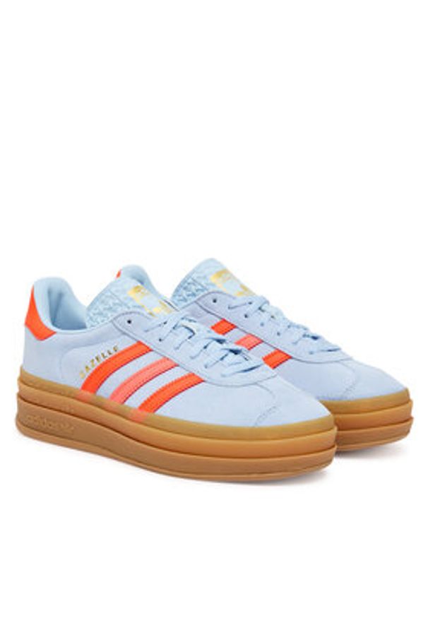 Adidas - adidas Sneakersy Gazelle Bold JR5950 Niebieski. Kolor: niebieski. Materiał: zamsz, skóra. Model: Adidas Gazelle