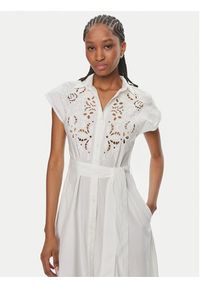 Gaudi Sukienka koszulowa 411FD15029 Biały Regular Fit. Kolor: biały. Materiał: bawełna. Typ sukienki: koszulowe #3