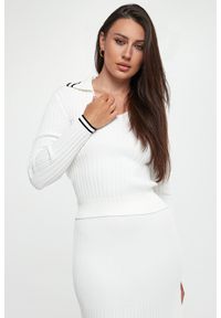 Pinko - Sweter damski prązowany Linosa PINKO