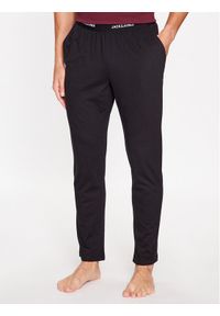 Jack & Jones - Jack&Jones Spodnie piżamowe 12238024 Czarny Regular Fit. Kolor: czarny. Materiał: bawełna, syntetyk #1