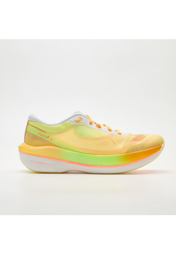 KIPRUN - Buty do biegania męskie Kiprun KD900X 2. Kolor: wielokolorowy, żółty, zielony, pomarańczowy, biały. Sport: bieganie