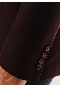 Pako Lorente - PAKO LORENTE – Burgundowa casualowa marynarka męska. Okazja: na co dzień. Kolor: czerwony. Materiał: wełna. Wzór: gładki. Styl: casual #8