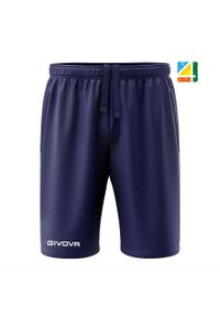Szorty sportowe Givova Friend 2XL - Wygoda i lekkość. Kolor: niebieski. Długość: krótkie. Wzór: haft. Sezon: lato