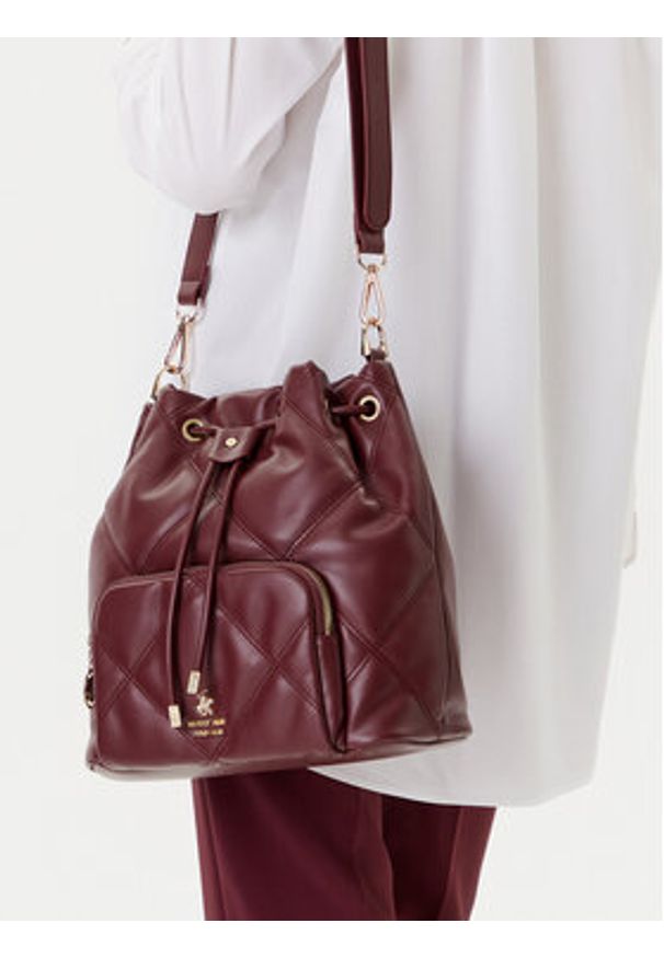 Beverly Hills Polo Club Torebka CEO-BHPC-C-011-08 Bordowy. Kolor: czerwony