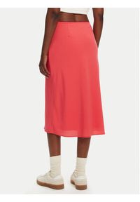 Tommy Jeans Spódnica midi Tjw Midi Aop Skirt DW0DW20272 Koralowy Regular Fit. Kolor: pomarańczowy. Materiał: syntetyk #3