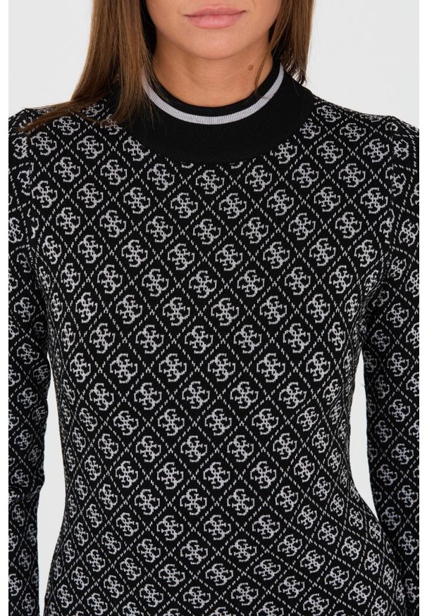 Guess - GUESS Czarna damska sukienka, Rozmiar M. Okazja: na co dzień. Kolor: czarny. Styl: casual