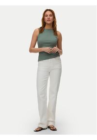 Vero Moda Top Ruby 10342997 Zielony Slim Fit. Kolor: zielony. Materiał: bawełna #4